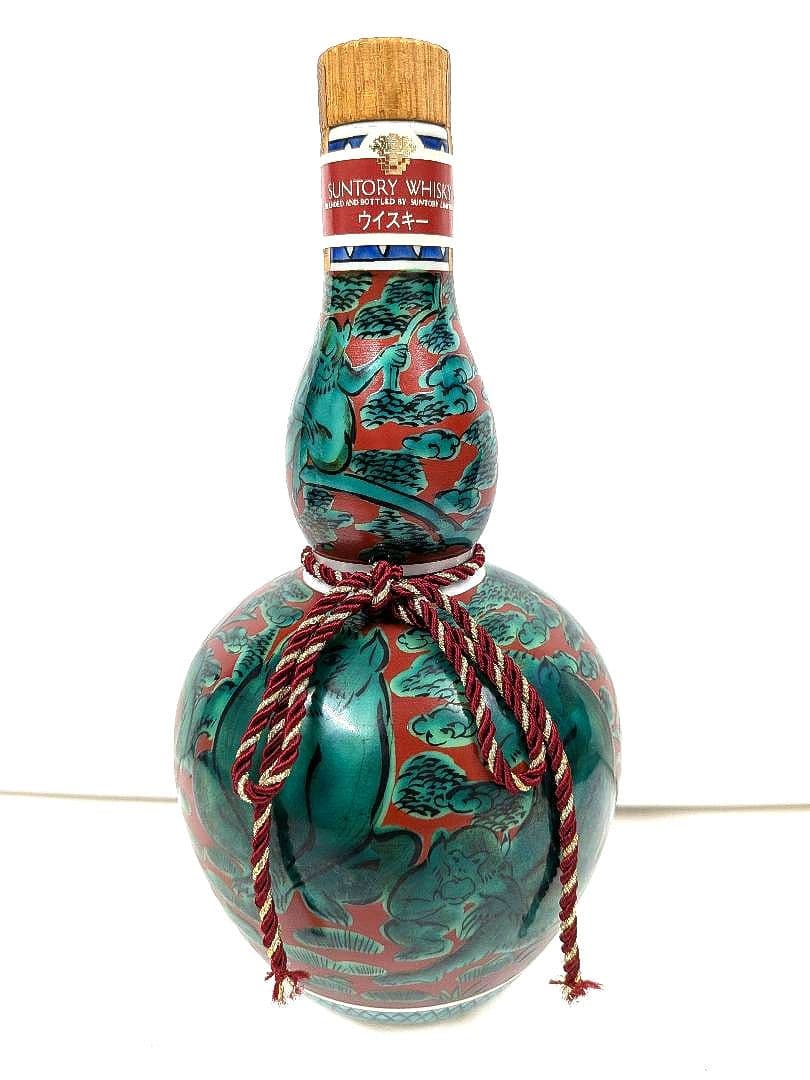 古酒　未開栓 　サントリー特製ウイスキー九谷焼　猿　600ml 43%