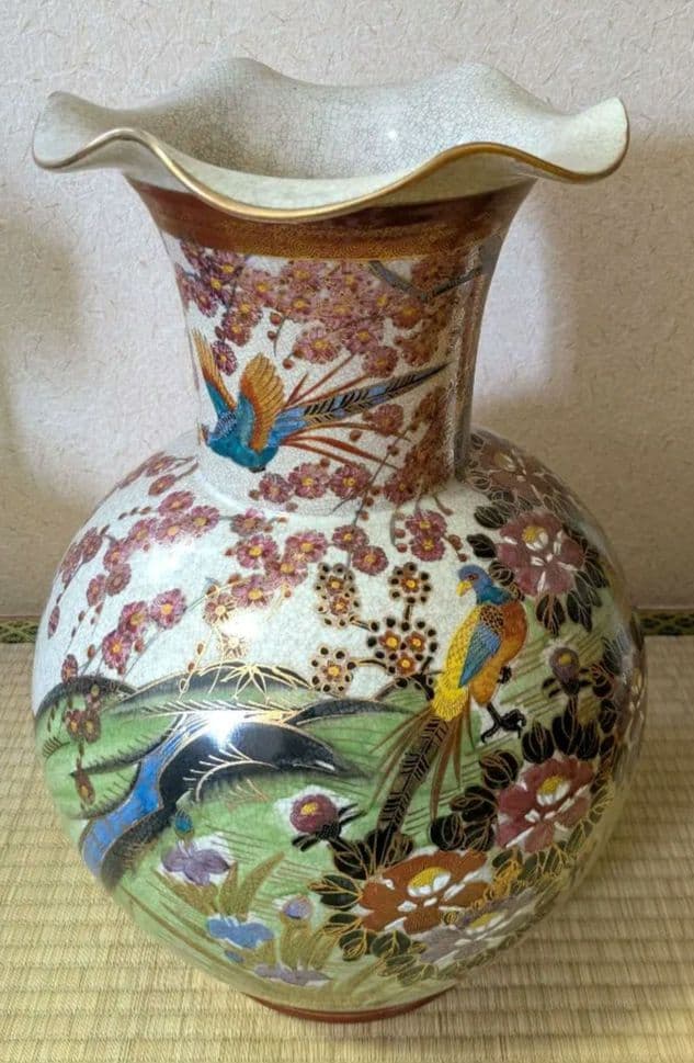 (最終値下げ)薩摩焼 大型 薩摩勇仙 花瓶