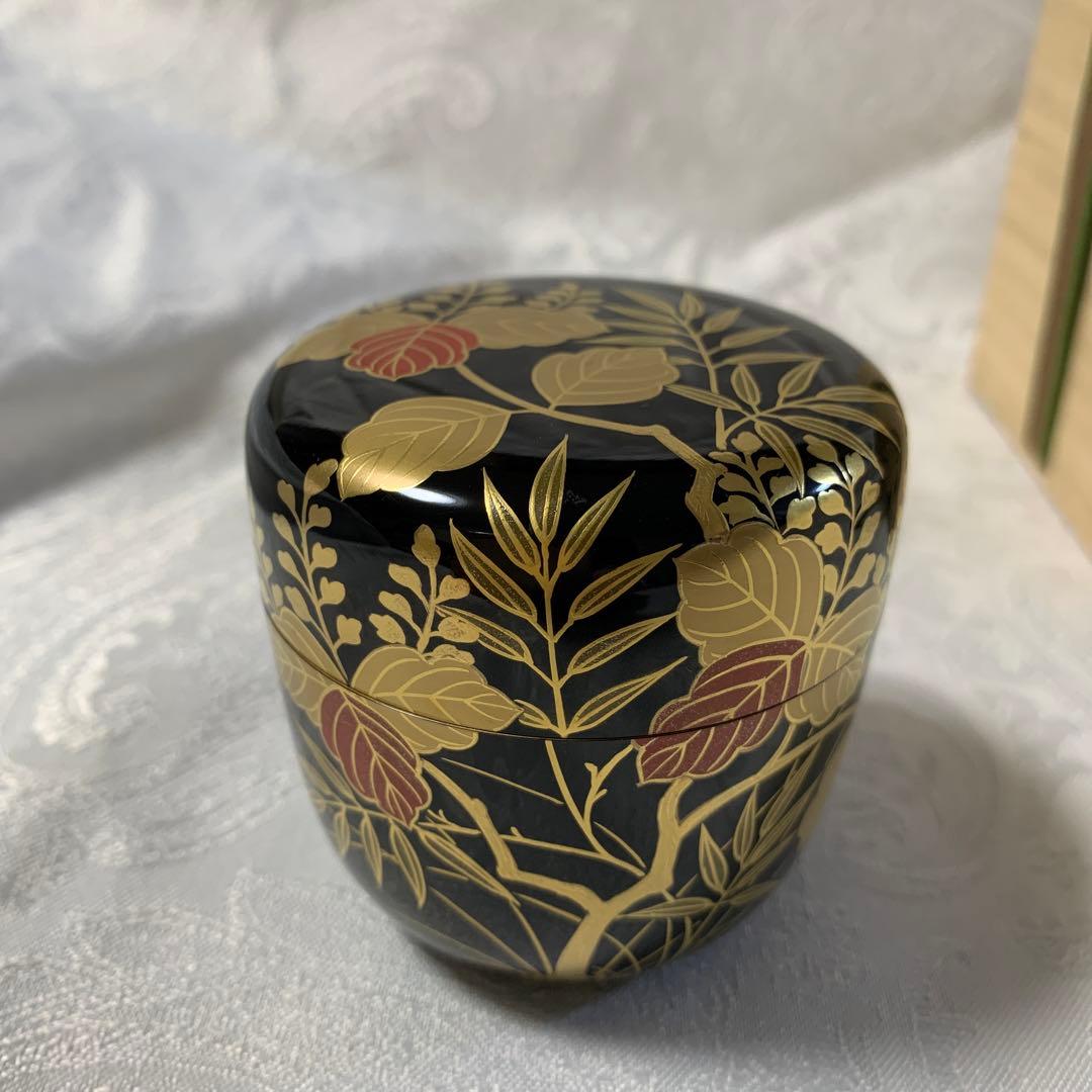 桐竹蒔絵　棗　桜田慶舟造