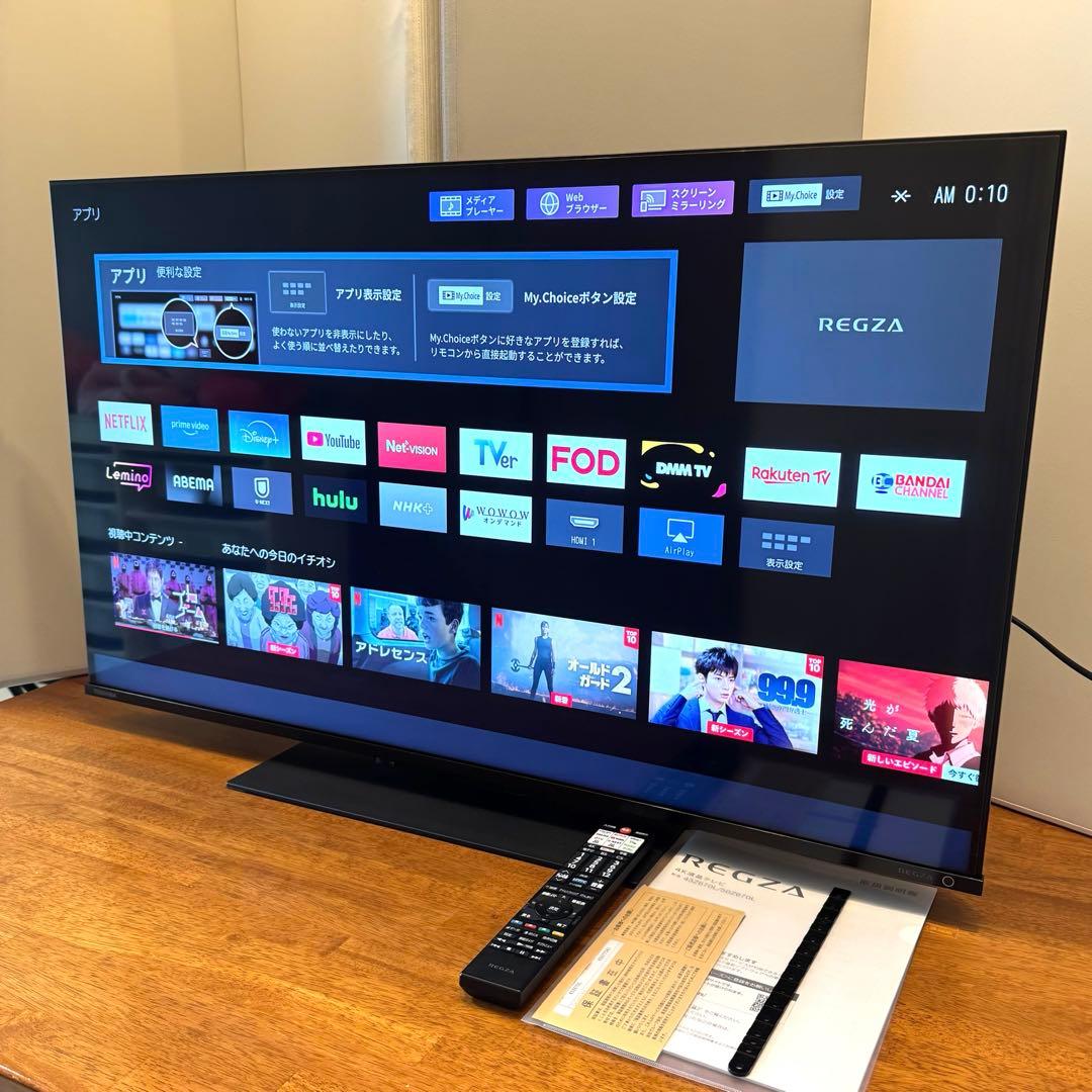 23年製REGZA43インチ 4K液晶TV4Kチューナー内蔵43Z670L ‎