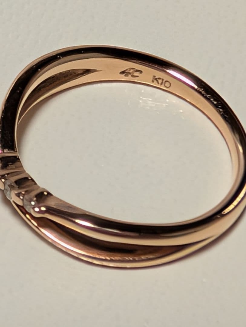 4°C ヨンドシー K10 ピンクゴールド ピンキーリング
