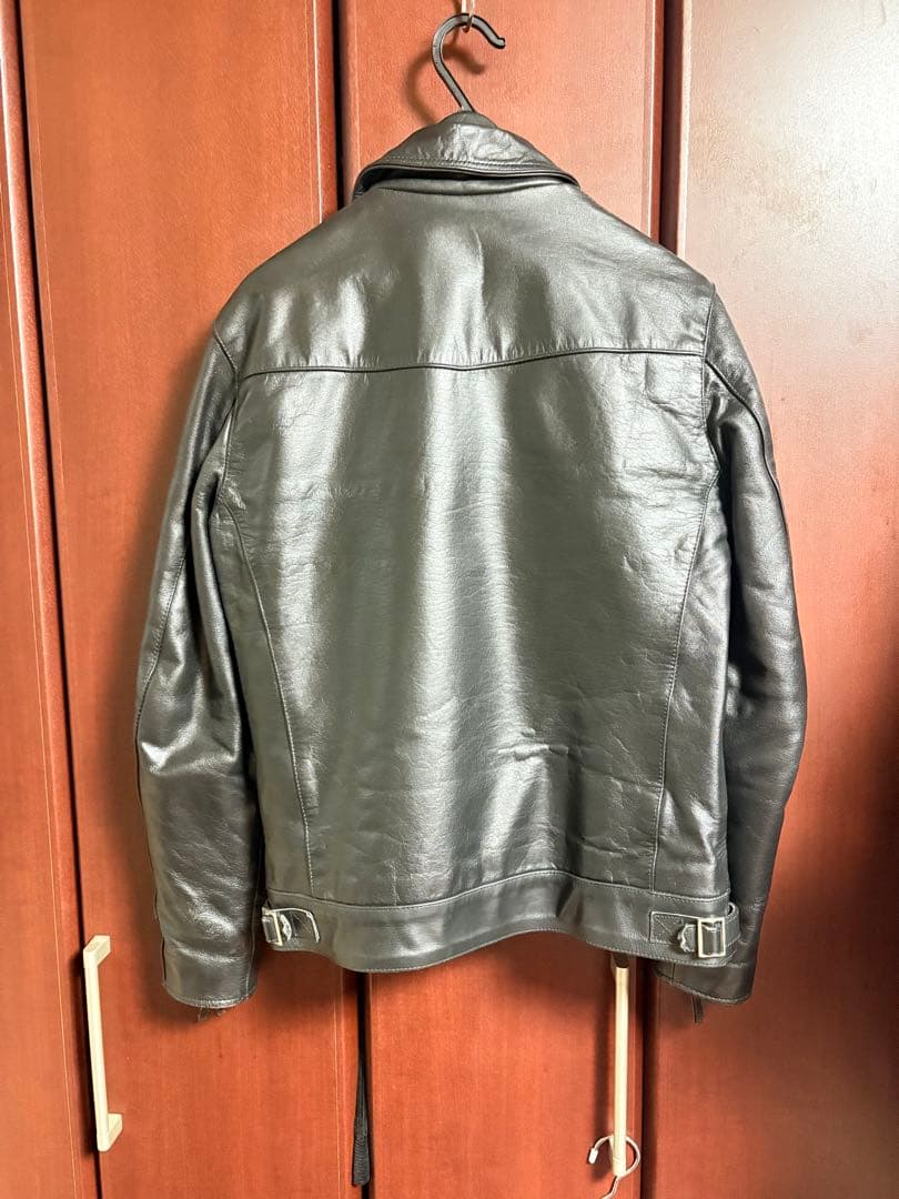 ホーンワークス コルセア 襟付きシングルライダース Lサイズ バッファロー