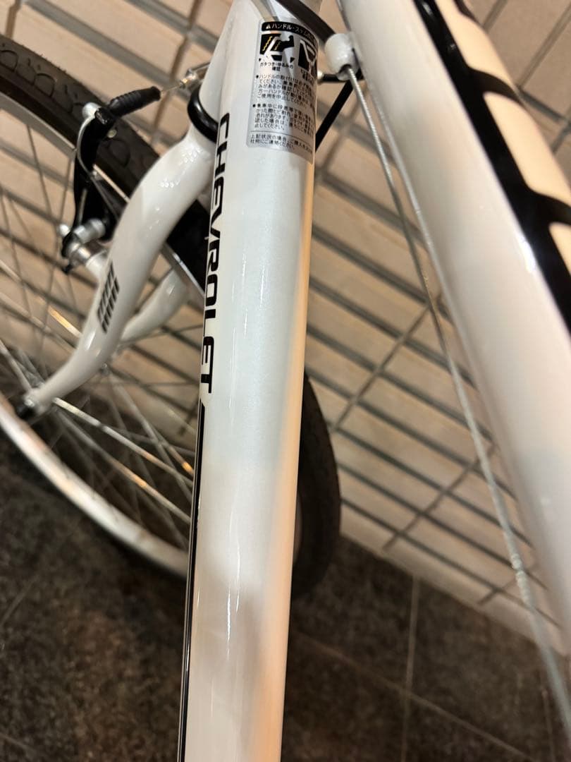 【即乗りOK】街乗り自転車 ホワイト 状態良好 通勤・通学　ロードバイク