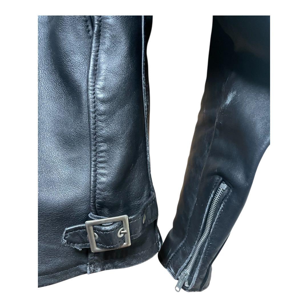 Schott ショット ライナー付 レザー シングルライダースジャケット 34