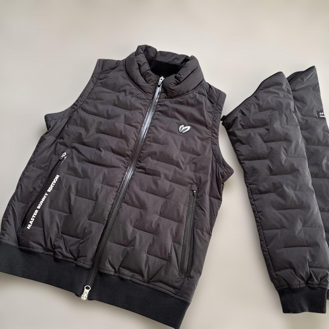 【美品】マスターバニー♪ダウンジャケット[ベスト変更可]ブラック 0