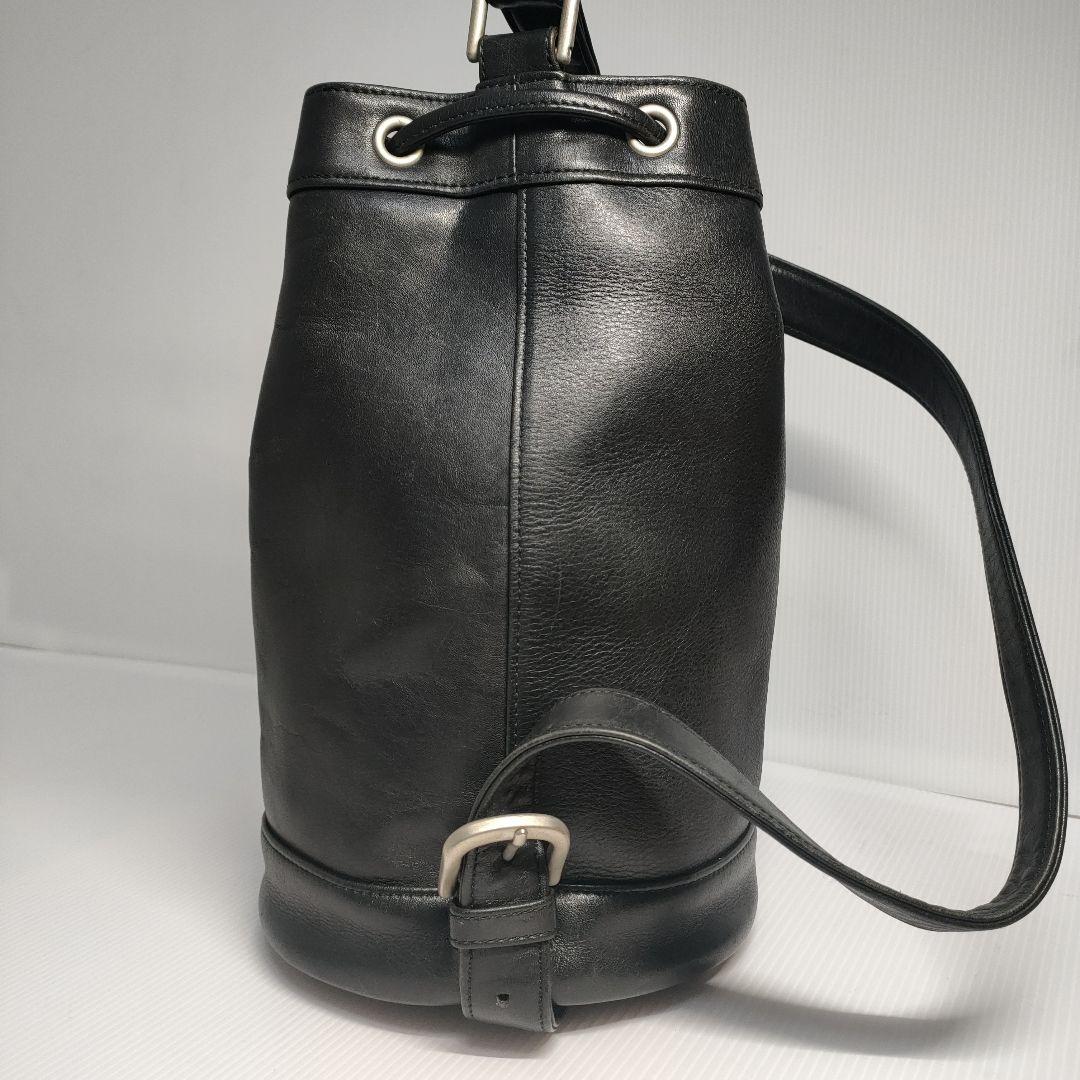 【美品✨️】agnes b.ボヤージュ　プレッションショルダーバッグ巾着　本革