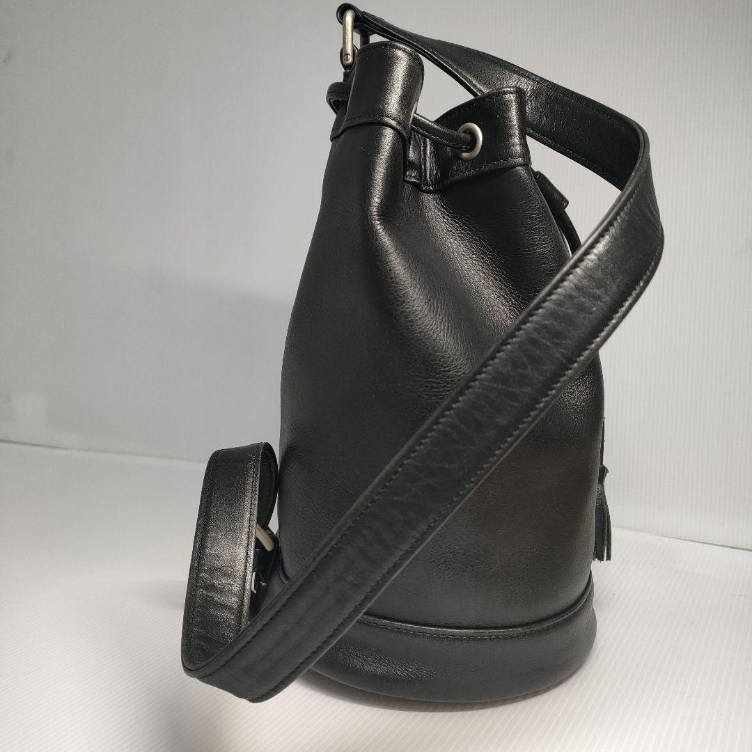 【美品✨️】agnes b.ボヤージュ　プレッションショルダーバッグ巾着　本革