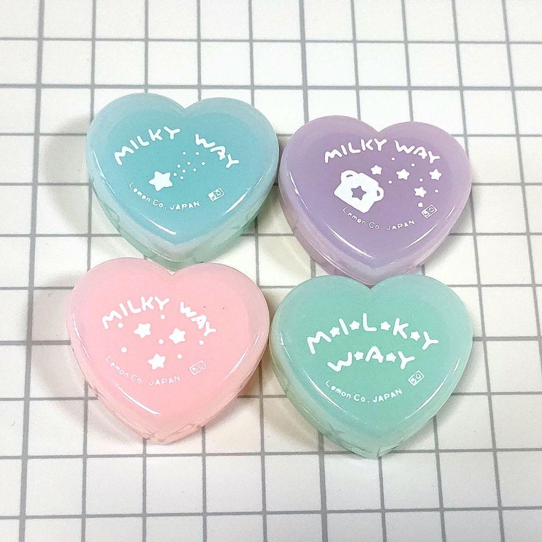 ■ 昭和レトロファンシー消しゴム ハート型 レモン社 ミルキーウェイ ■