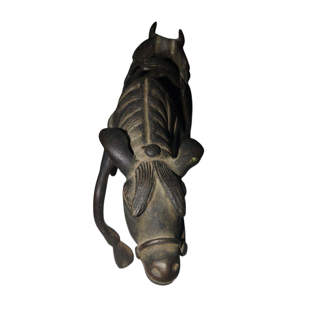 明代　驢馬香炉　古銅　置物