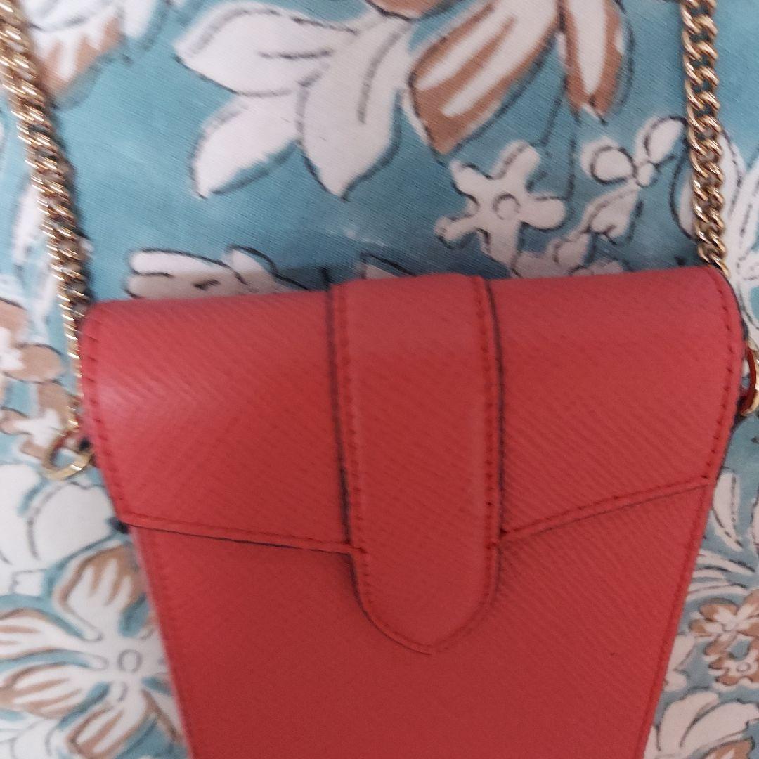 SHIN様　スマイソン　スマホショルダー　コーラルピンク