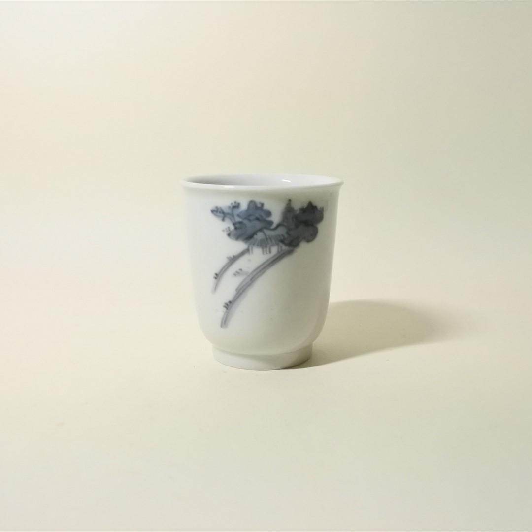 江戸中期　古伊万里　染付　のぞき　骨董品　アンティーク