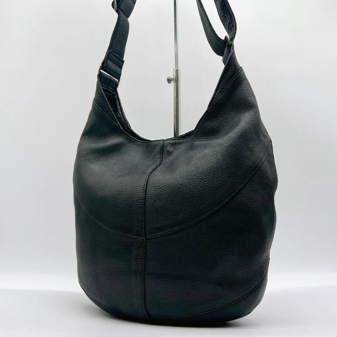 B.Stuff モニカ ワンショルダーバッグ オールレザー ブラック f177