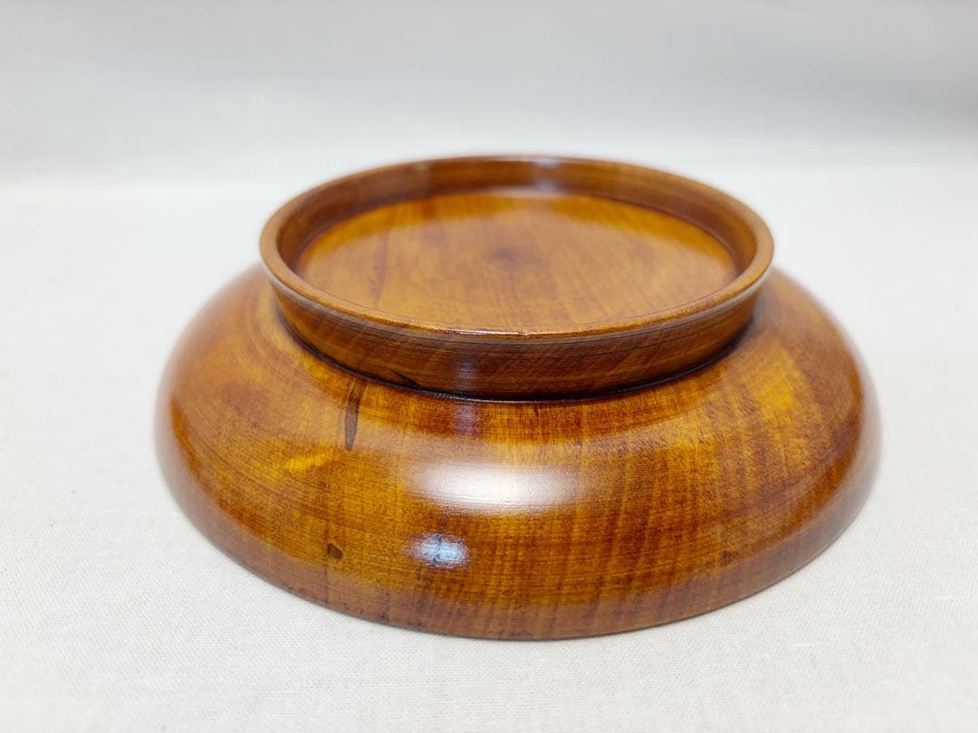 未使用 茶道具 文平堂作 木製漆器 金彩秋草蒔絵 銘々皿5客組 丸皿 和菓子共箱