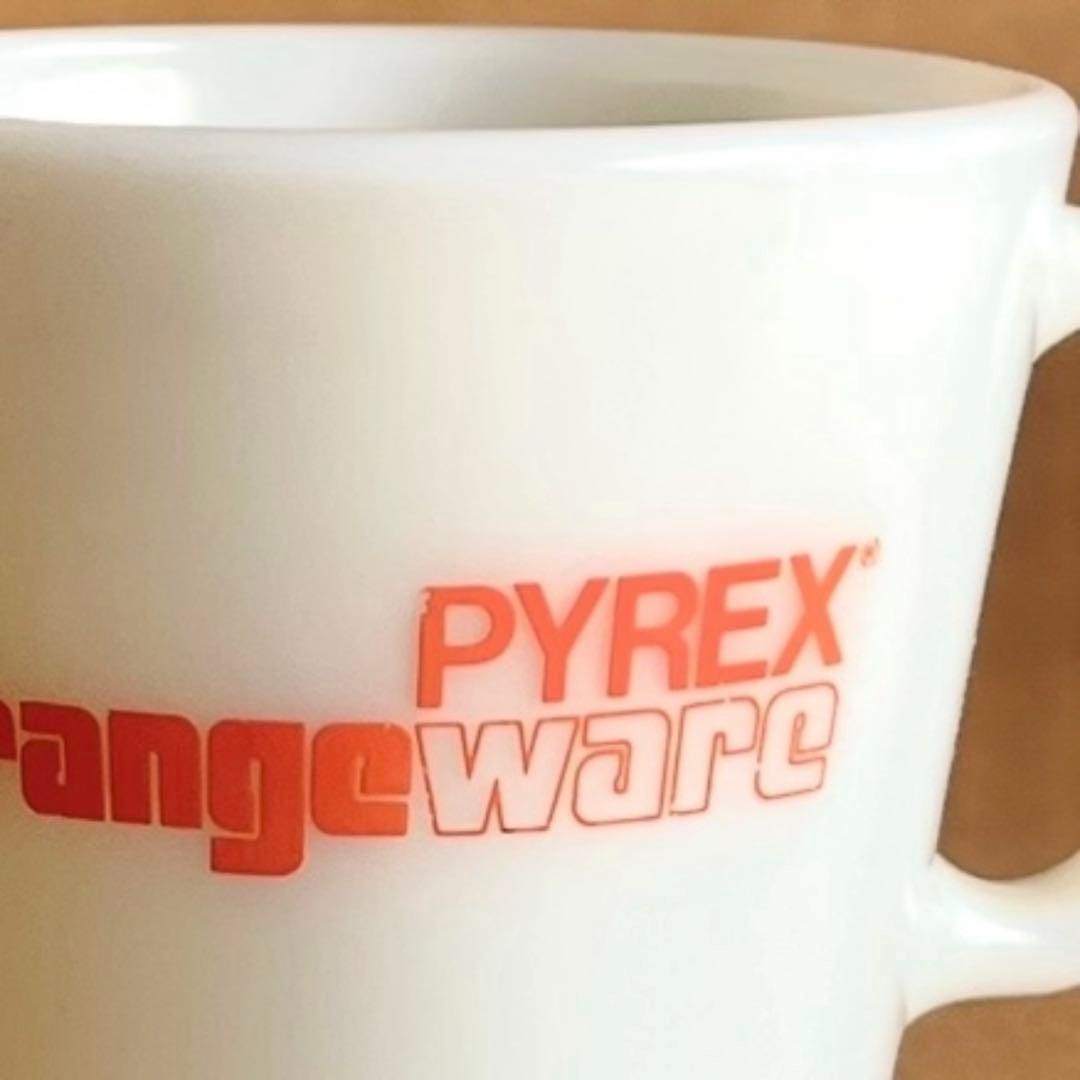 アメリカ オールドパイレックス Orange wareマグ コーニングPYREX