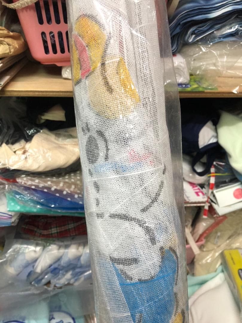 かや　藤　ベビー　サックス　レトロな動物柄　インテリア向き　癒されます　未使用