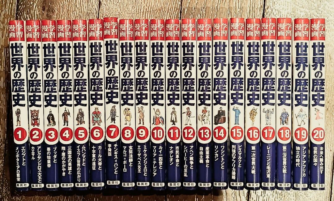 世界の歴史 全20巻セット＋世界のできごと事典、人物事典　　集英社