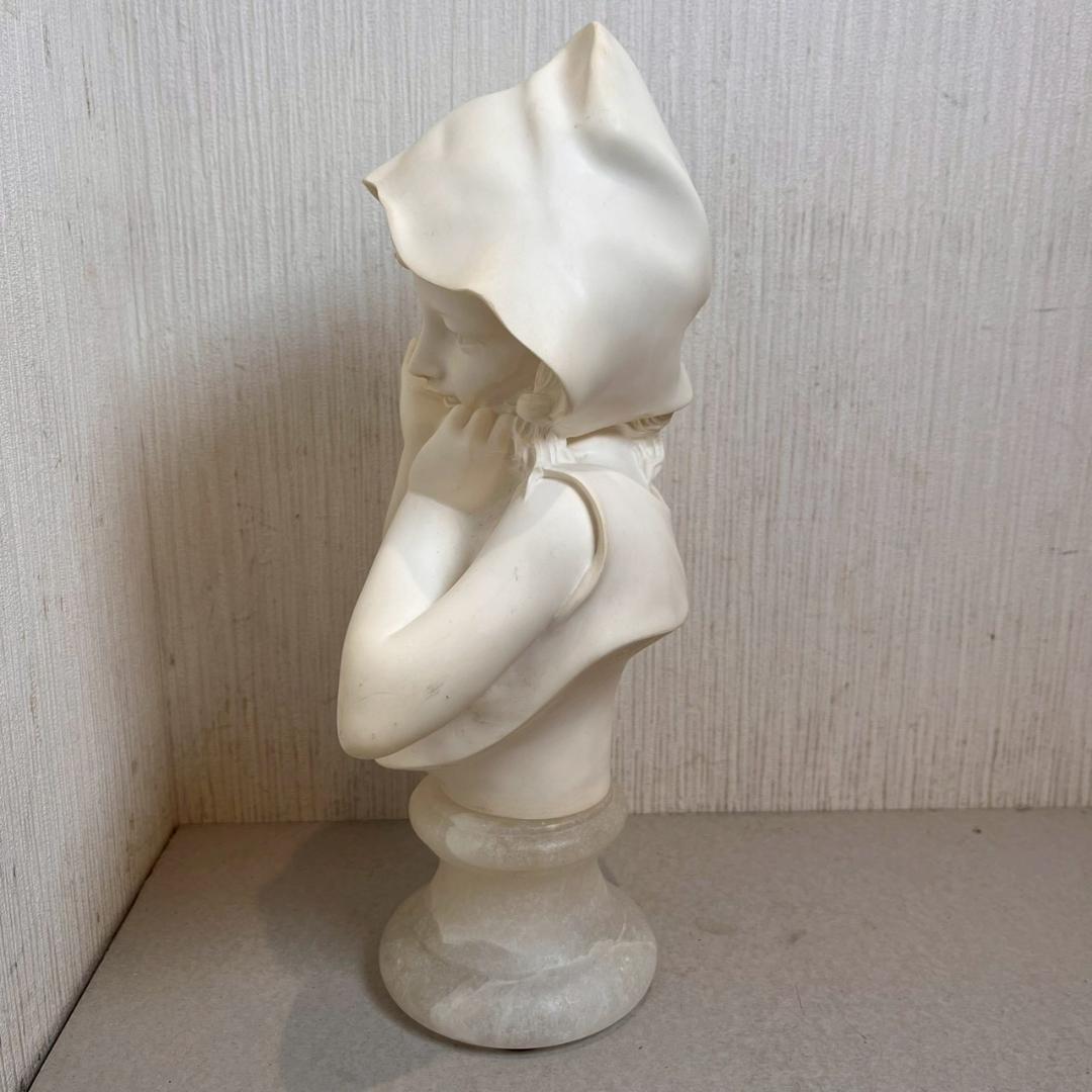 Giuseppe Bessi イタリアン ヴィンテージ 微笑む少女の胸像