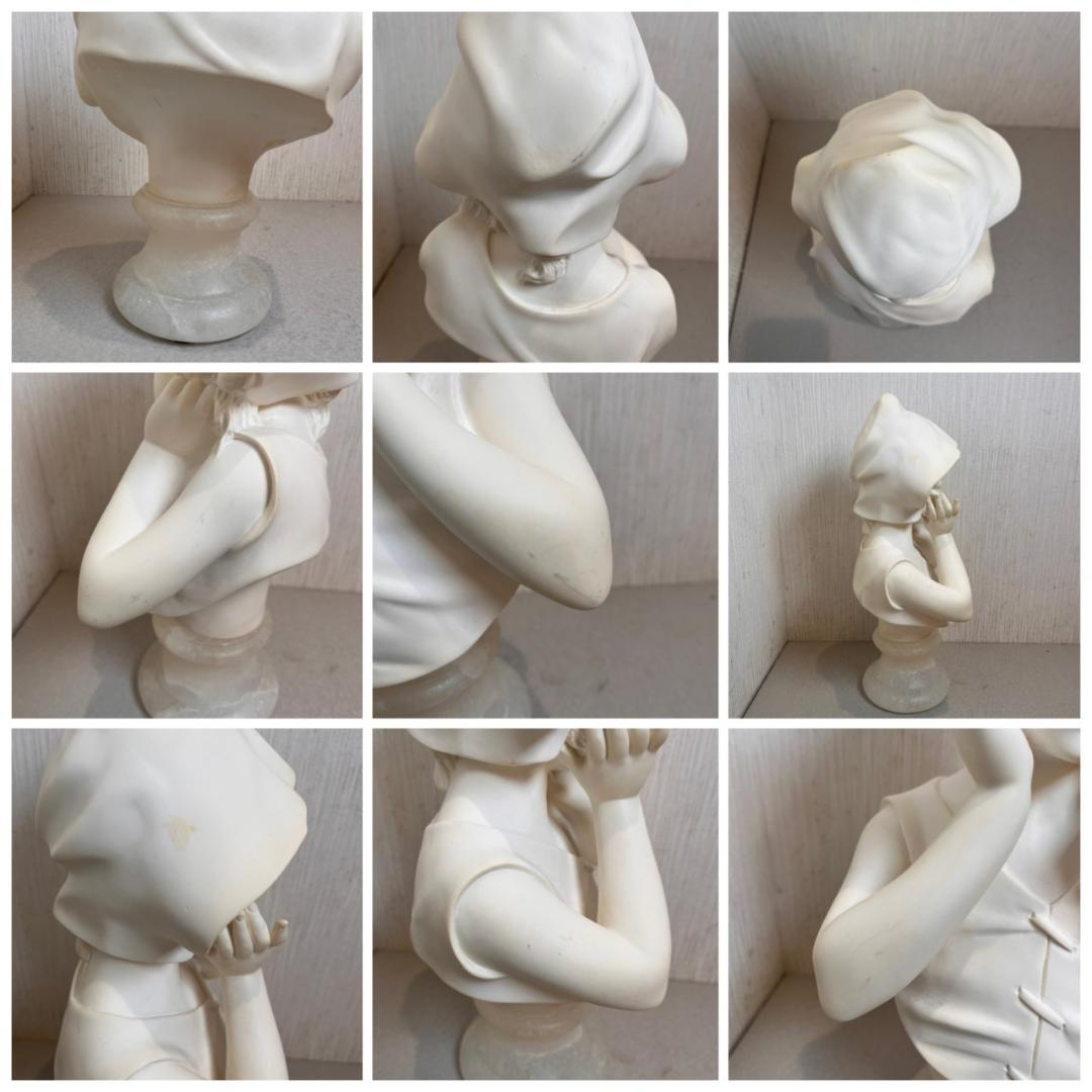 Giuseppe Bessi イタリアン ヴィンテージ 微笑む少女の胸像