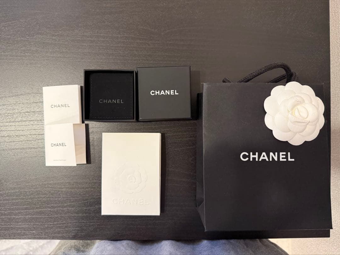 CHANEL シャネル ココマーク ピアス シルバー 正規店購入付属品完備