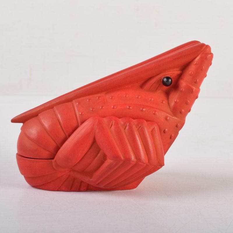 茶道具　京焼　東哉製　海老香合　共布共箱　V　8353