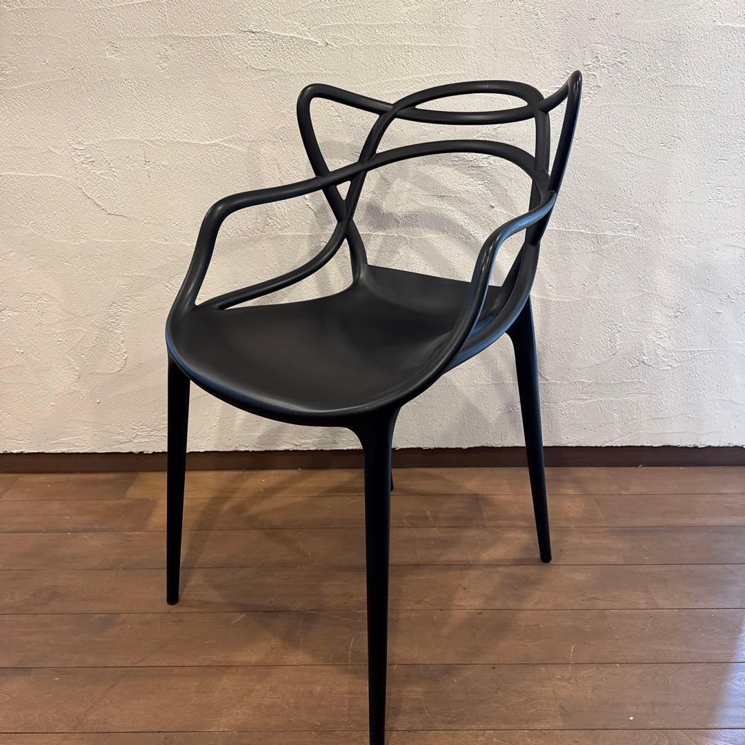 【ゆうゆ♪様々専用】Kartell マスターズチェア ブラック 4脚セット