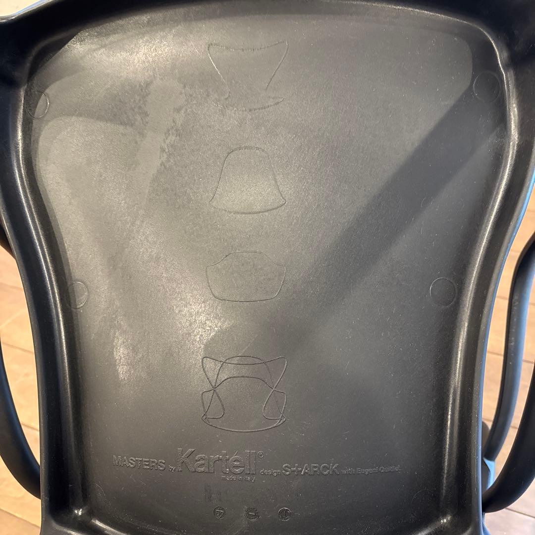 【ゆうゆ♪様々専用】Kartell マスターズチェア ブラック 4脚セット