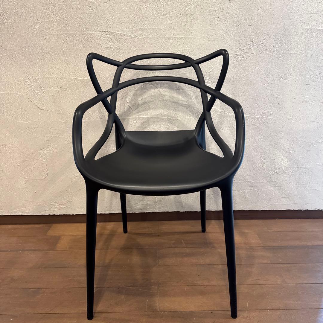 【ゆうゆ♪様々専用】Kartell マスターズチェア ブラック 4脚セット