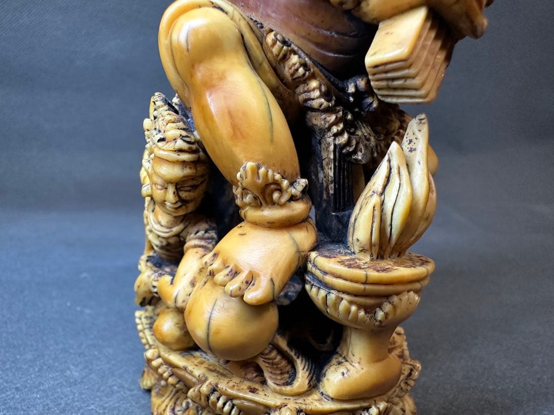極上　置物　ガネーシャ　象神　仏像　天然素材　アンティーク　骨董　飾り物　古美術