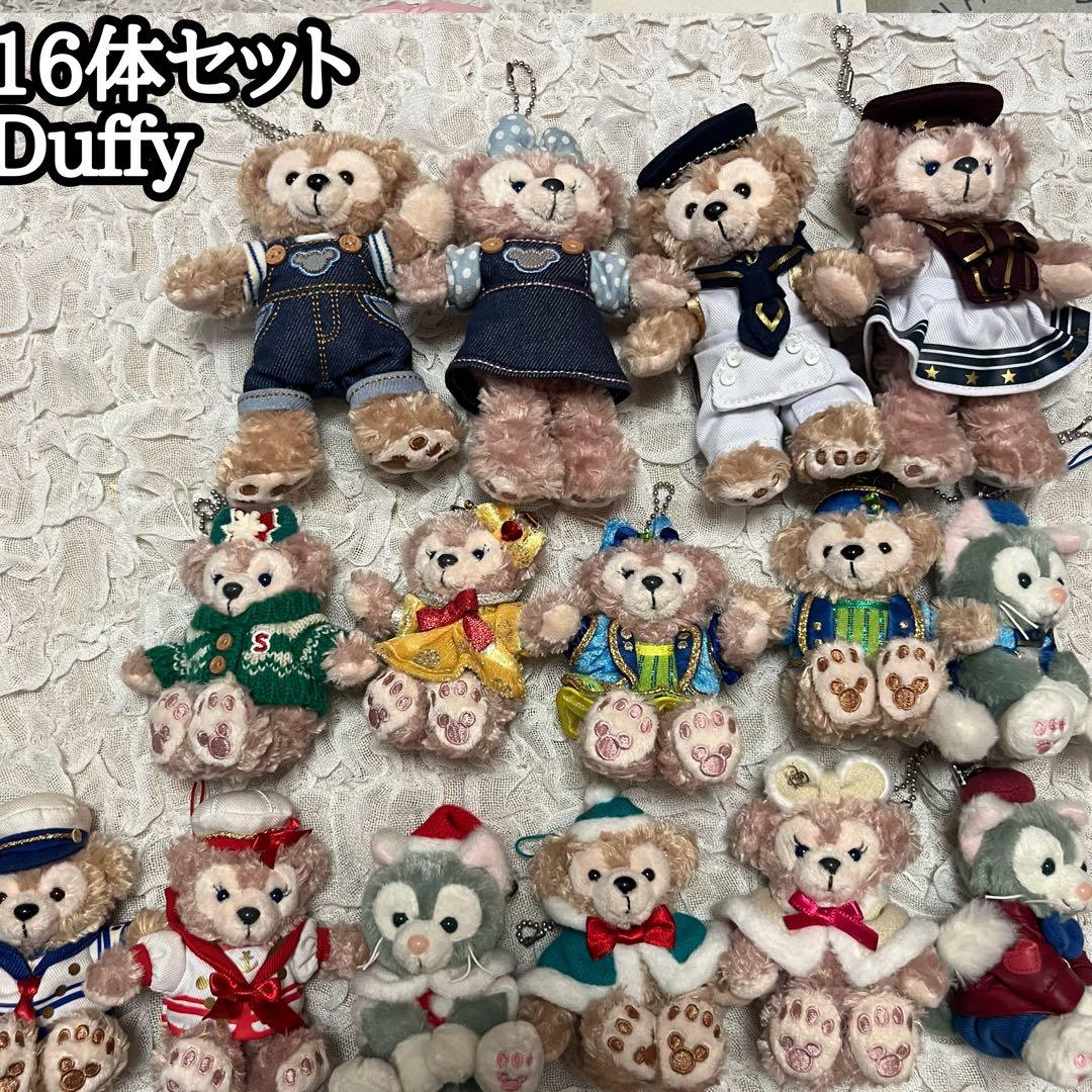 【16体セット】Duffyダッフィー ぬいぐるみ ストラップ ブローチ フレンズ