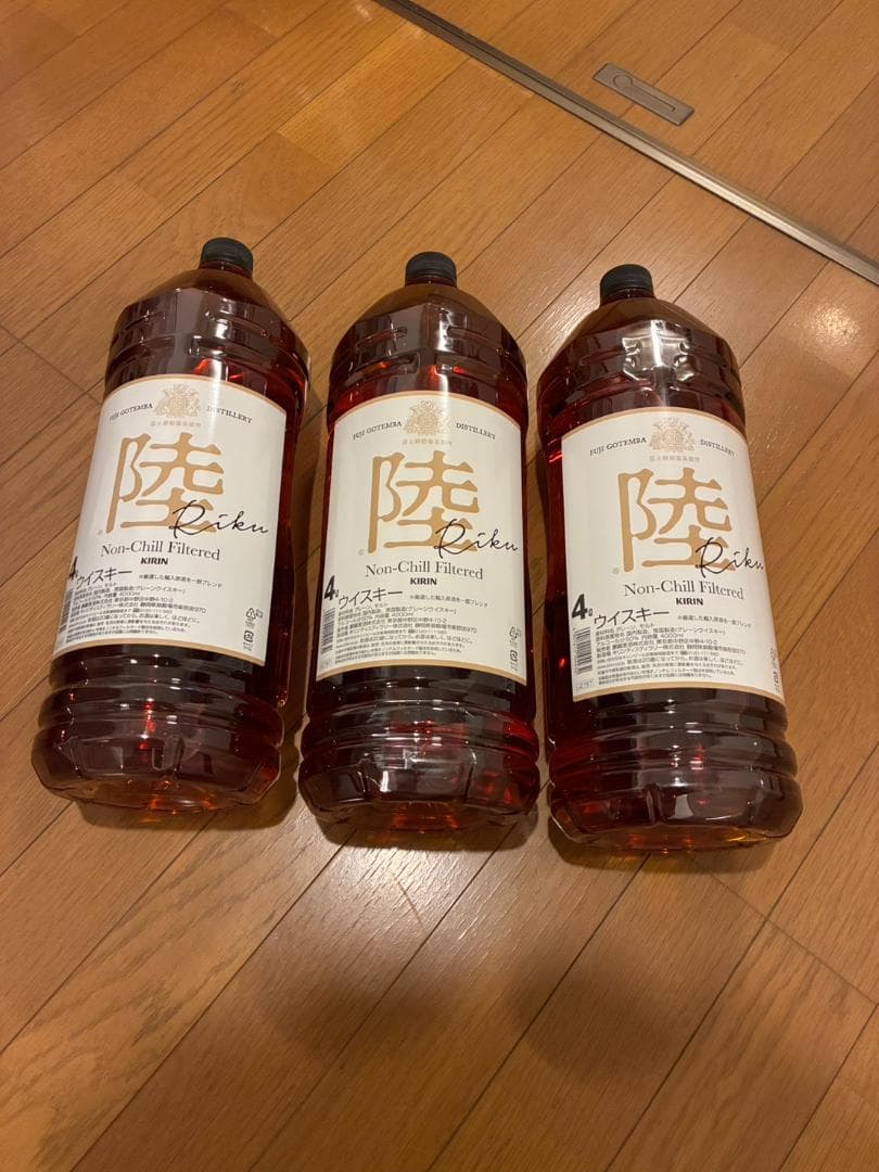 陸 キリン ウイスキー4000ml ウィスキー 大容量 3本