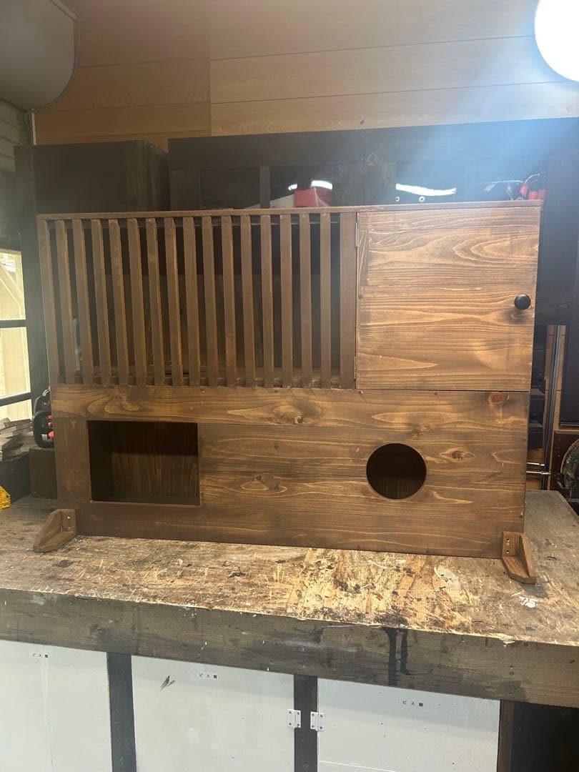 ナボさん専用木製キャットハウス