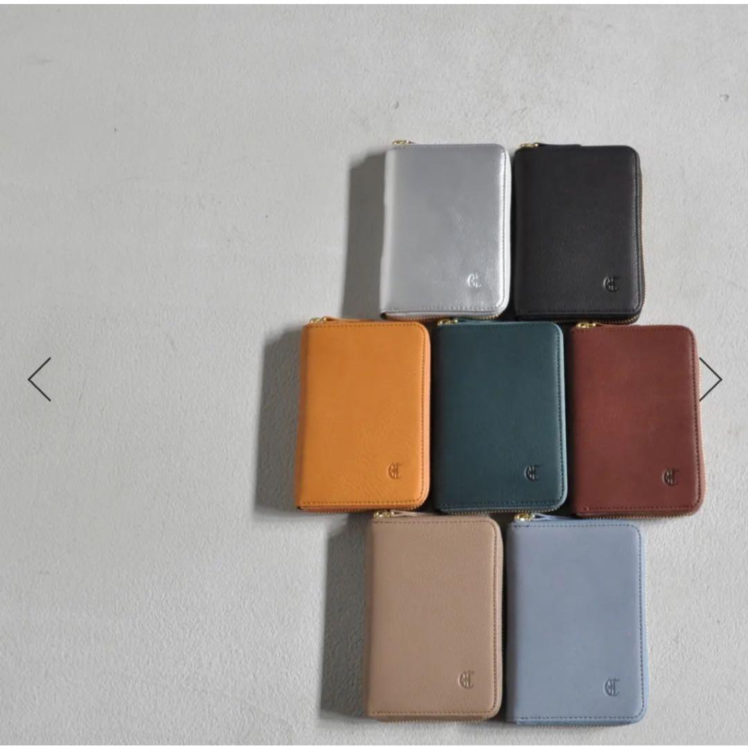 未使用 クレドラン2つ折り財布 ネイビーグリーン