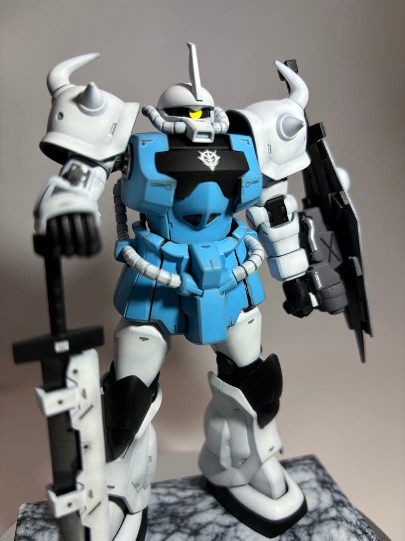 HG グフカスタム(ヴァイスローゼ)塗装完成品