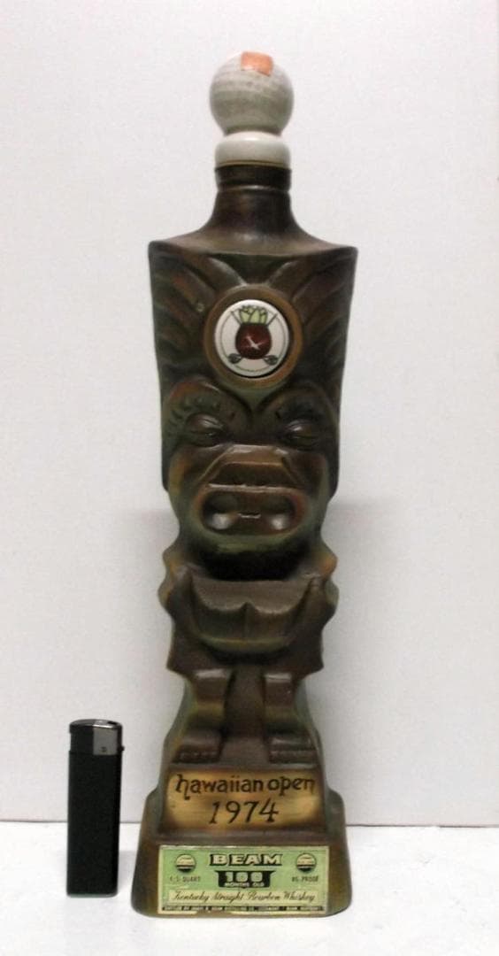 ★Tiki ティキ デカンター Jim Beam ハワイアン オープン ボトル