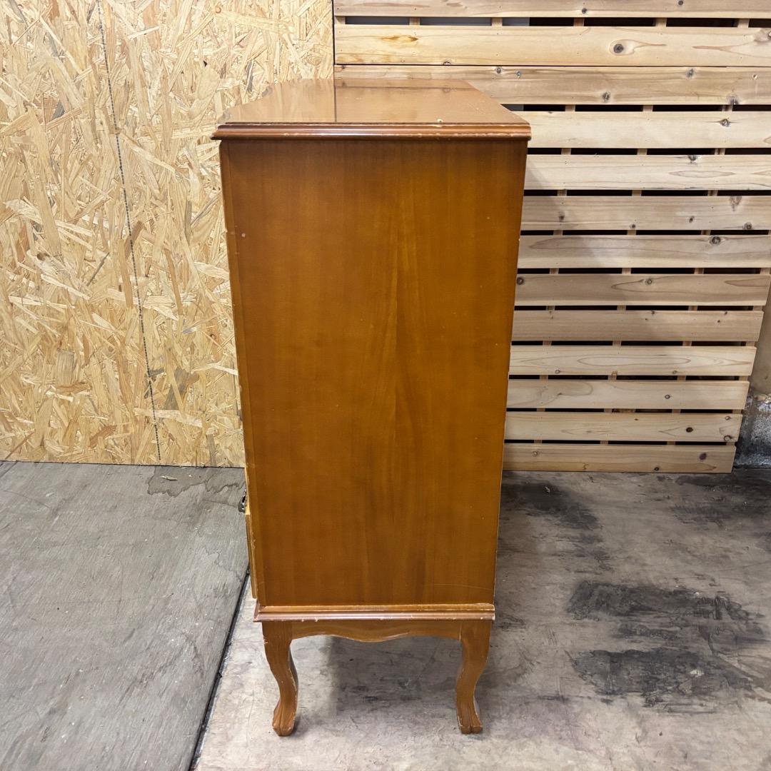 アンティーク風　チェスト　キャビネット　高さ91cm 4段