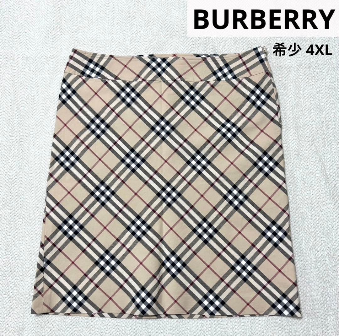 希少サイズ BURBERRY LONDON ノバチェック スカート ストレッチ有