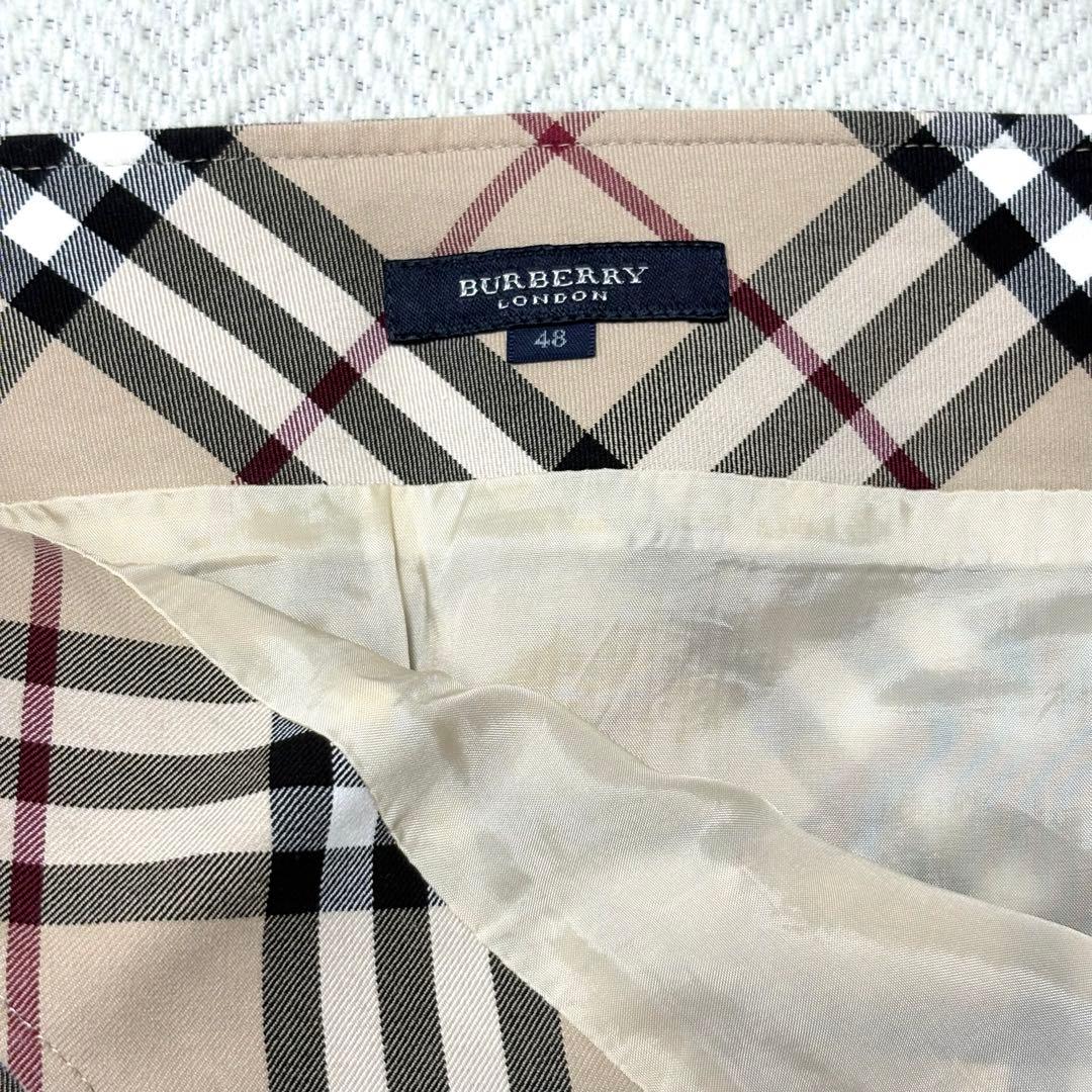 希少サイズ BURBERRY LONDON ノバチェック スカート ストレッチ有