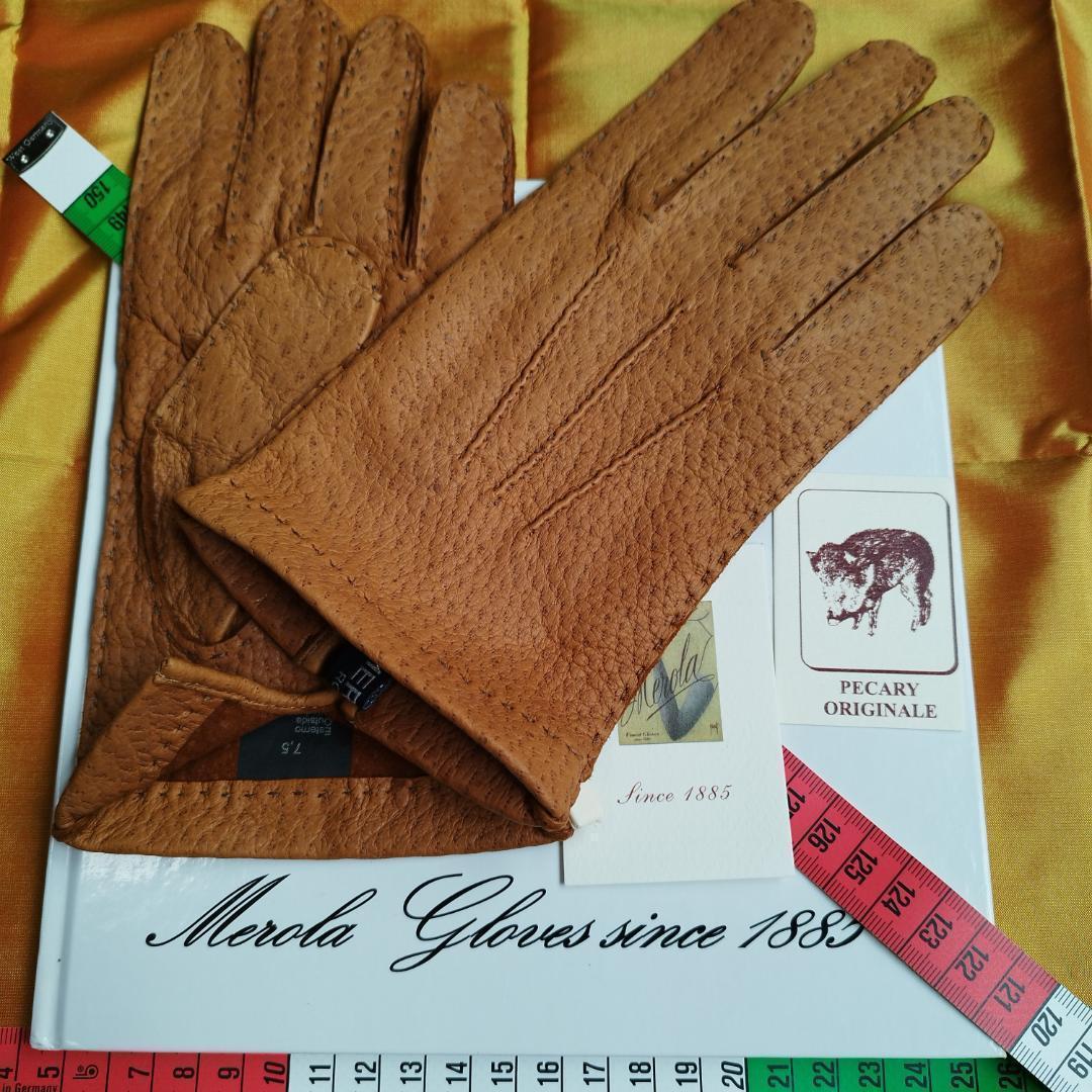初売りメローラ ペッカリーコルク ライニングなし グローブ 革手袋 MEROLA