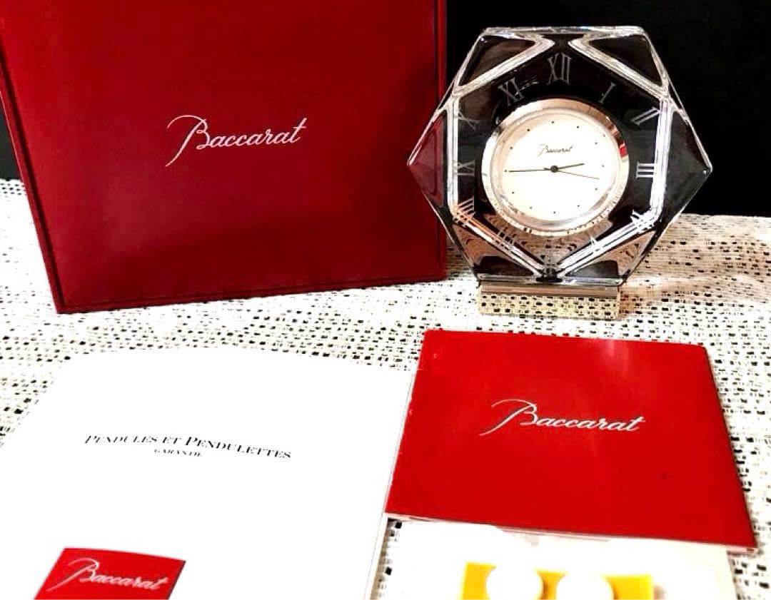 最終値下げ❗️バカラ Baccarat アビス 置時計 電池交換済み
