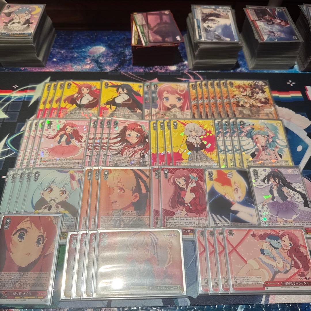 WS ゾンビランドサガ 炎扉デッキ スリーブ付き