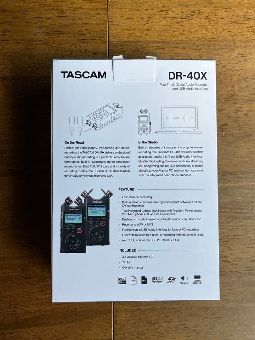 TASCAM DR-40X 4トラックレコーダー