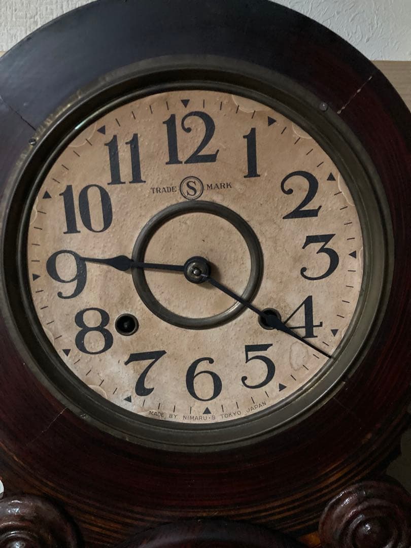 精工舎 ダルマ 四つ玉アンティーク柱時計 修復済