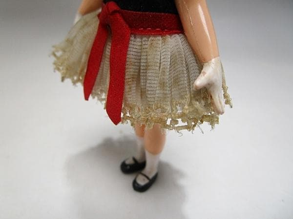 a0127-42女の子 少女 人形 フィギュア ヴィンテージ レトロ　当時物