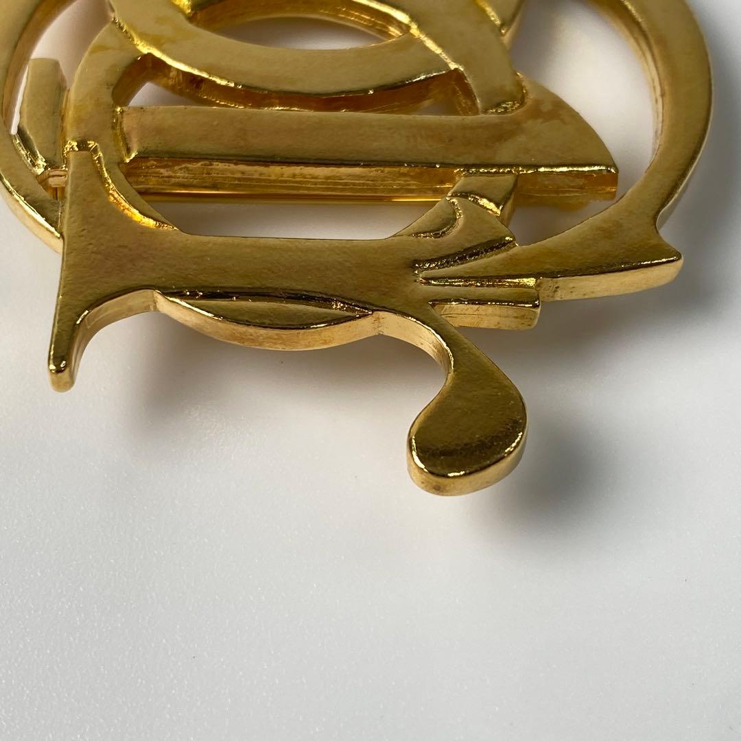 ディオール DIOR ロゴ ブローチ