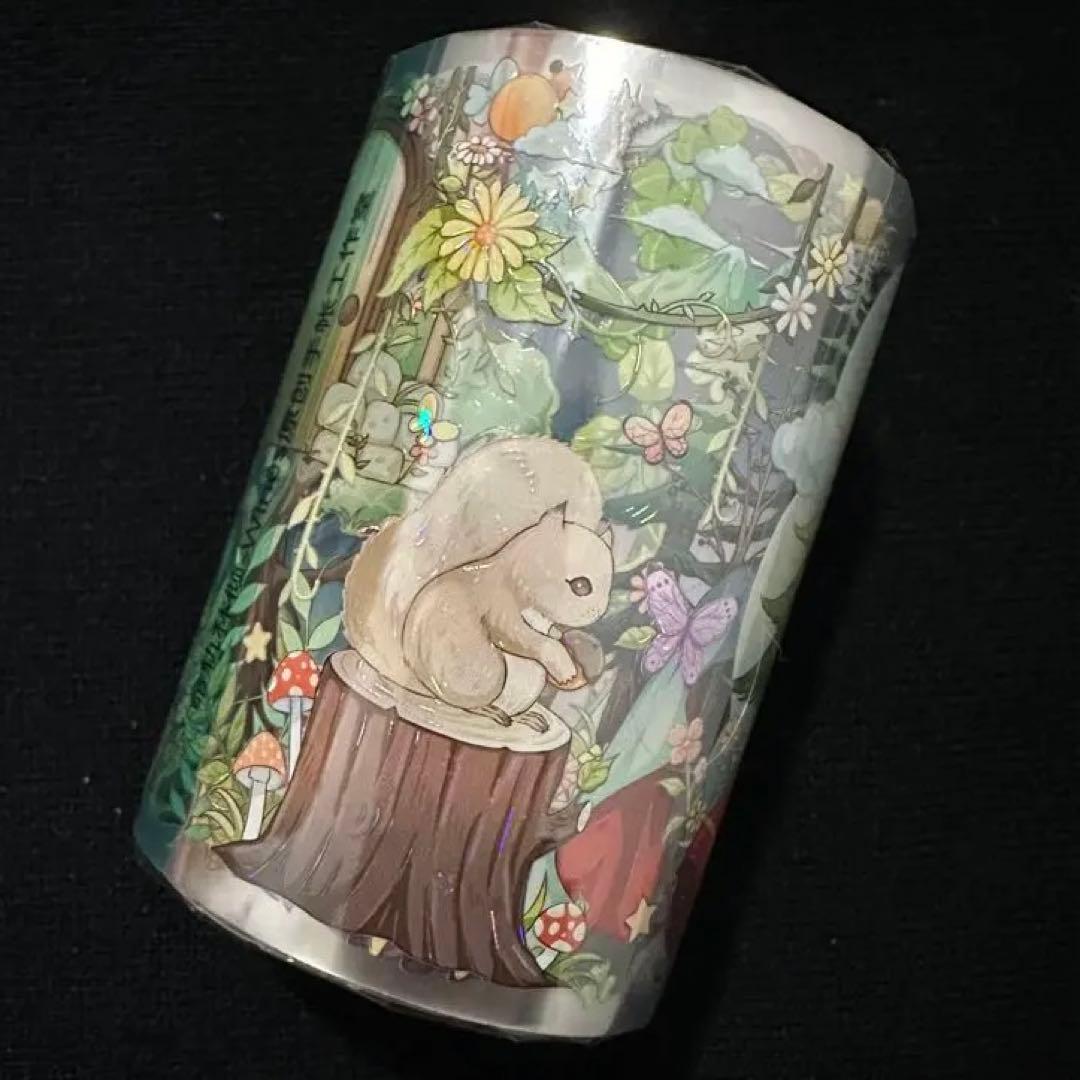 【9064】海外　マスキングテープ　3/5/巻　貝殻光人物系　赤ずきん　童話