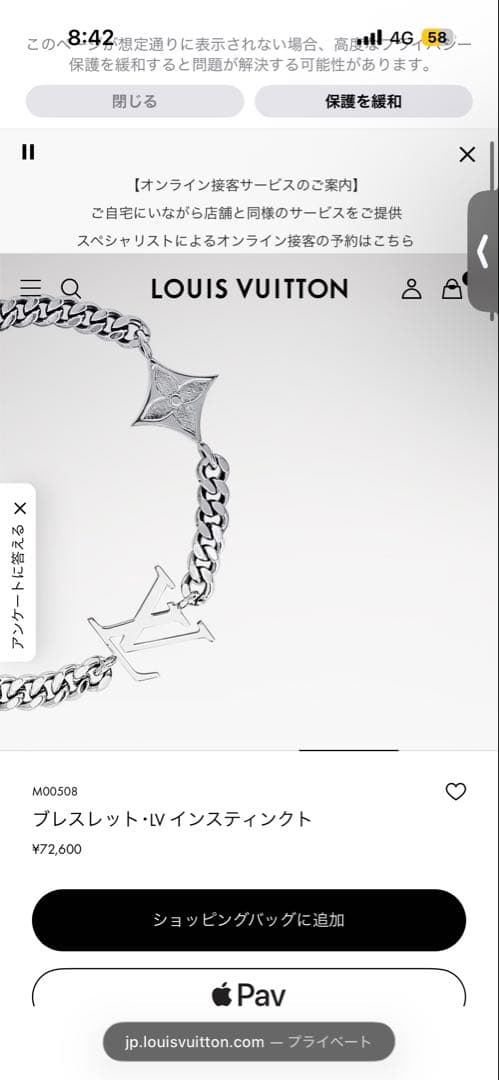 Louis Vuitton ブレスレット・LV インスティンクト