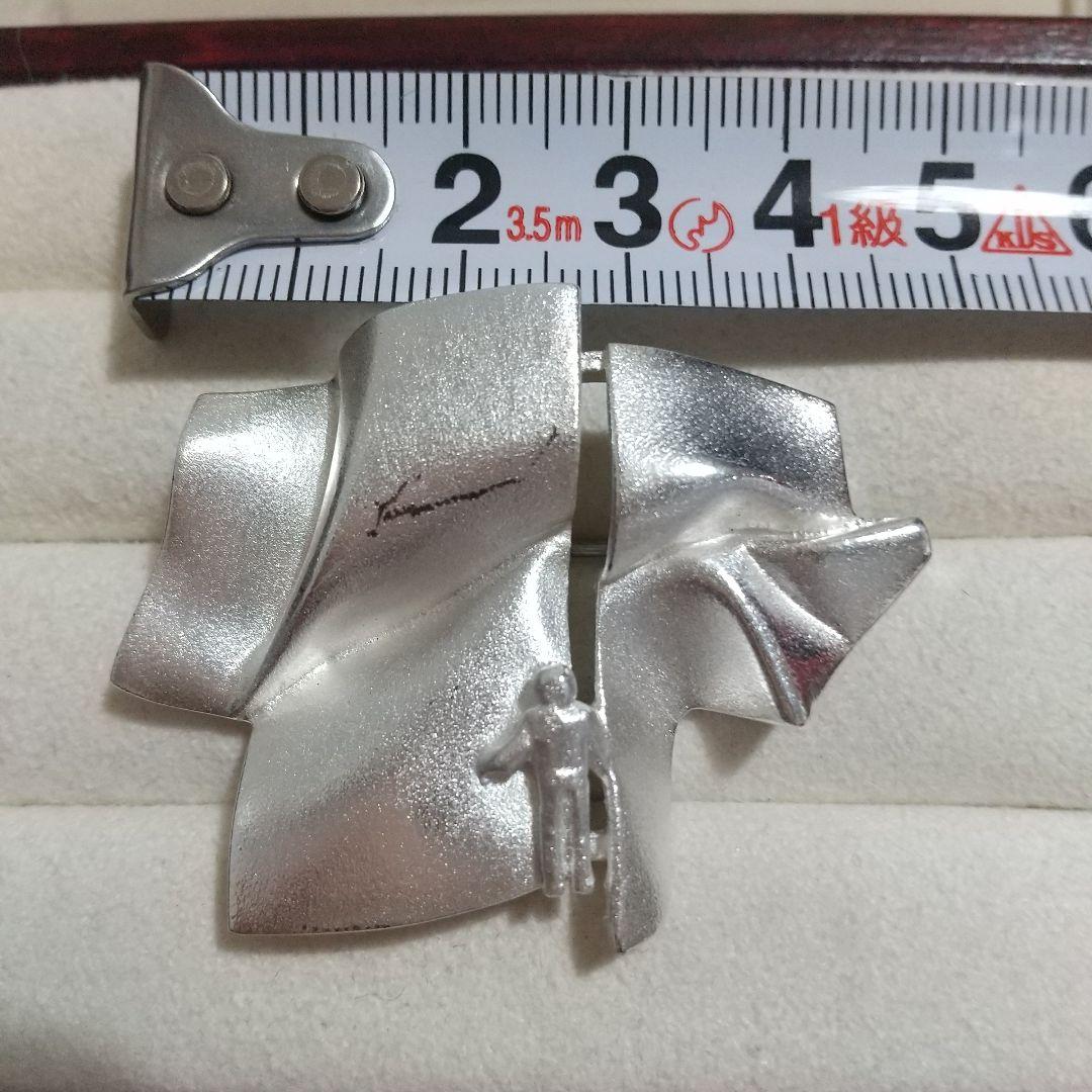 ラポーニア　ヴィンテージブローチ　USED古着　SILVER