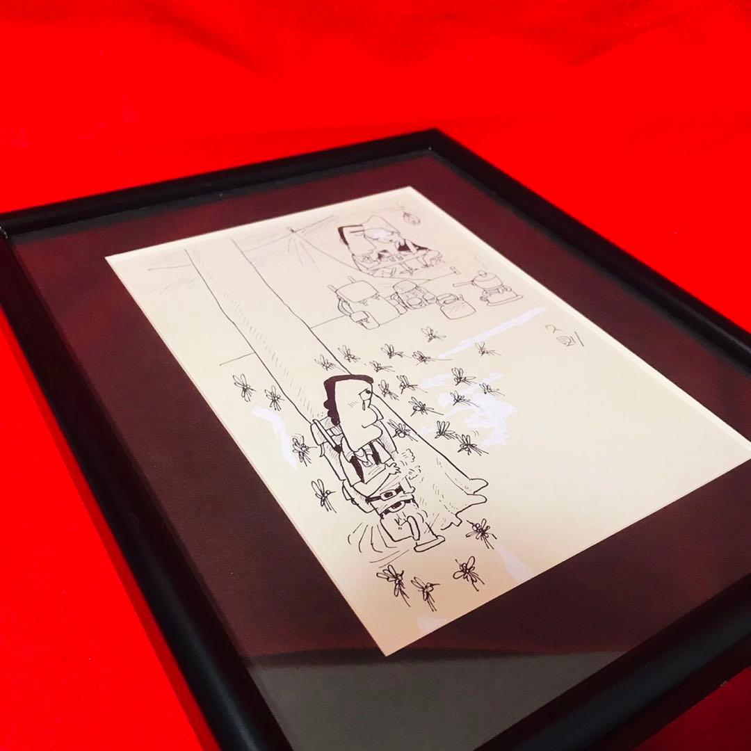 ♦︎直筆原画♦︎岩本久則♦︎ガロ♦︎漫画家♦︎昭和レトロ♦︎イラスト♦︎額装品♦︎