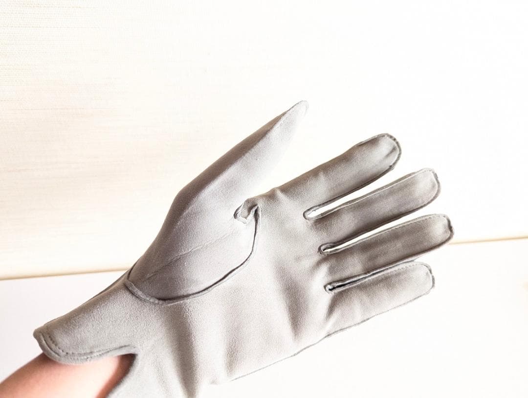 イギリスヴィンテージ 革手袋 フォーマル グレー レザーグローブ