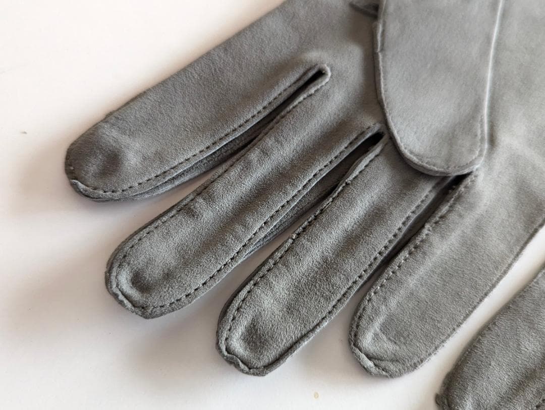 イギリスヴィンテージ 革手袋 フォーマル グレー レザーグローブ